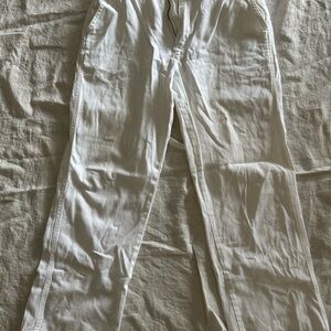 Vintage White Casual Pants